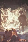Jean Auguste Dominique Ingres The Dream of Ossian (mk10) USA oil painting artist